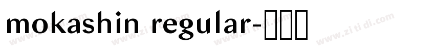 mokashin regular字体转换